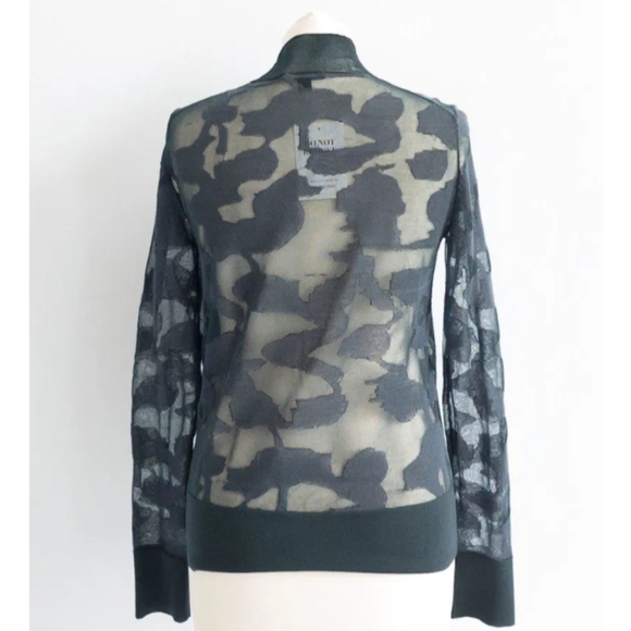 COS Abstract Art Detail Sheer Roll-neck Jumper - Picture 4 of 8